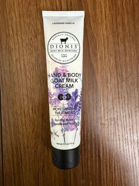 Dionis Goat Milk Hand Cream Lavender Vanilla 3.3 oz SEALED